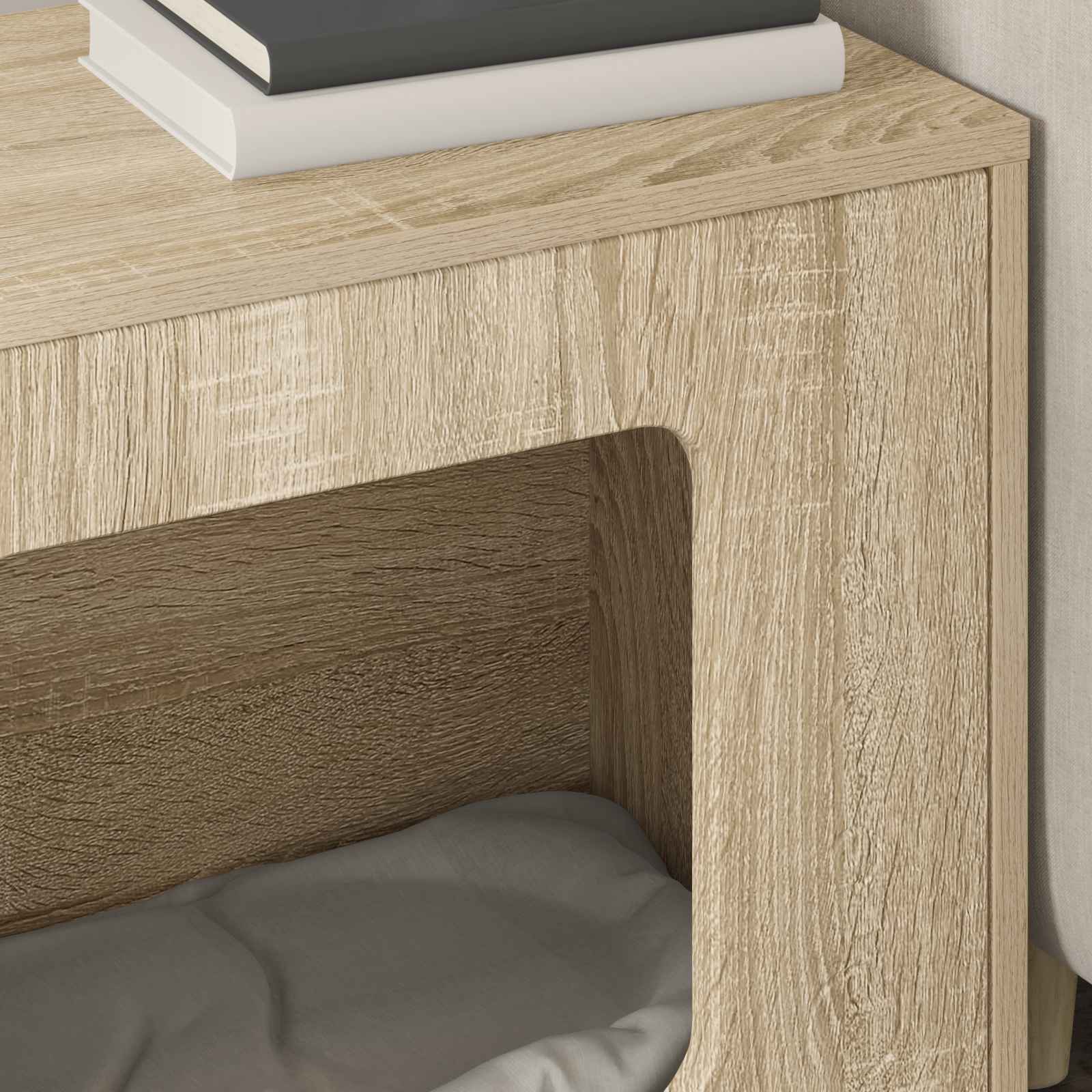 Kattenhuis Sonoma 51 x 30 x 42,5 cm Bewerkt hout
