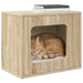 Kattenhuis Sonoma 51 x 30 x 42,5 cm Bewerkt hout
