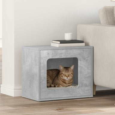 Kattenhuis Beton 51 x 30 x 42,5 cm Bewerkt hout