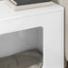 Kattenhuis Glanzend Wit 51 x 30 x 42,5 cm Bewerkt hout