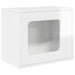 Kattenhuis Glanzend Wit 51 x 30 x 42,5 cm Bewerkt hout