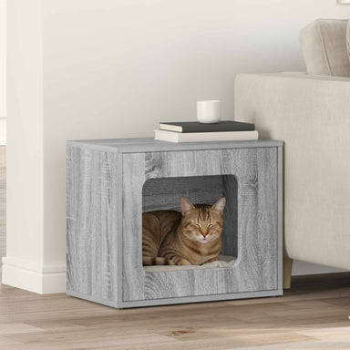 Kattenhuis Grijs Sonoma 51 x 30 x 42,5 cm Bewerkt hout