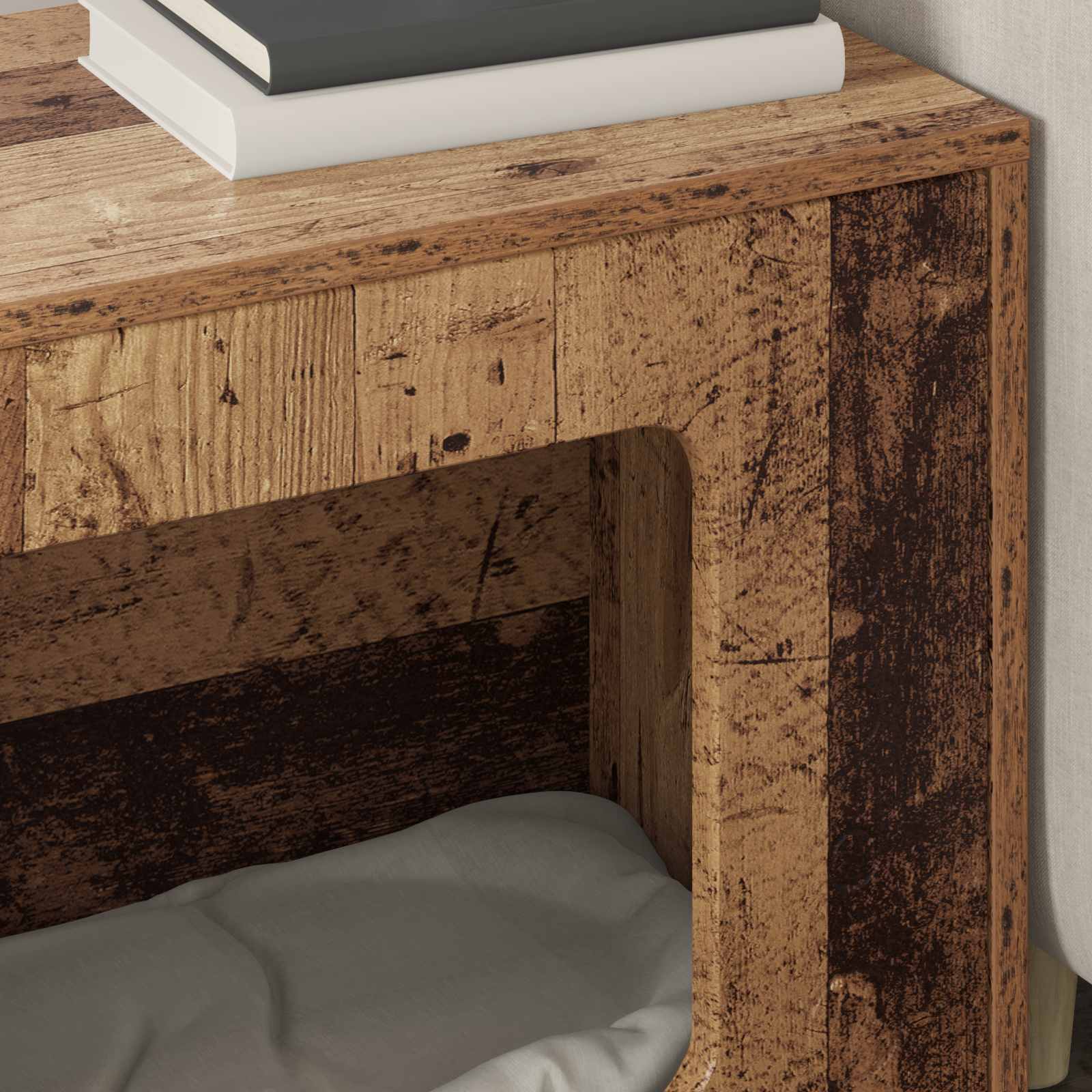 Kattenhuis Oudhout 51 x 30 x 42,5 cm Bewerkt hout