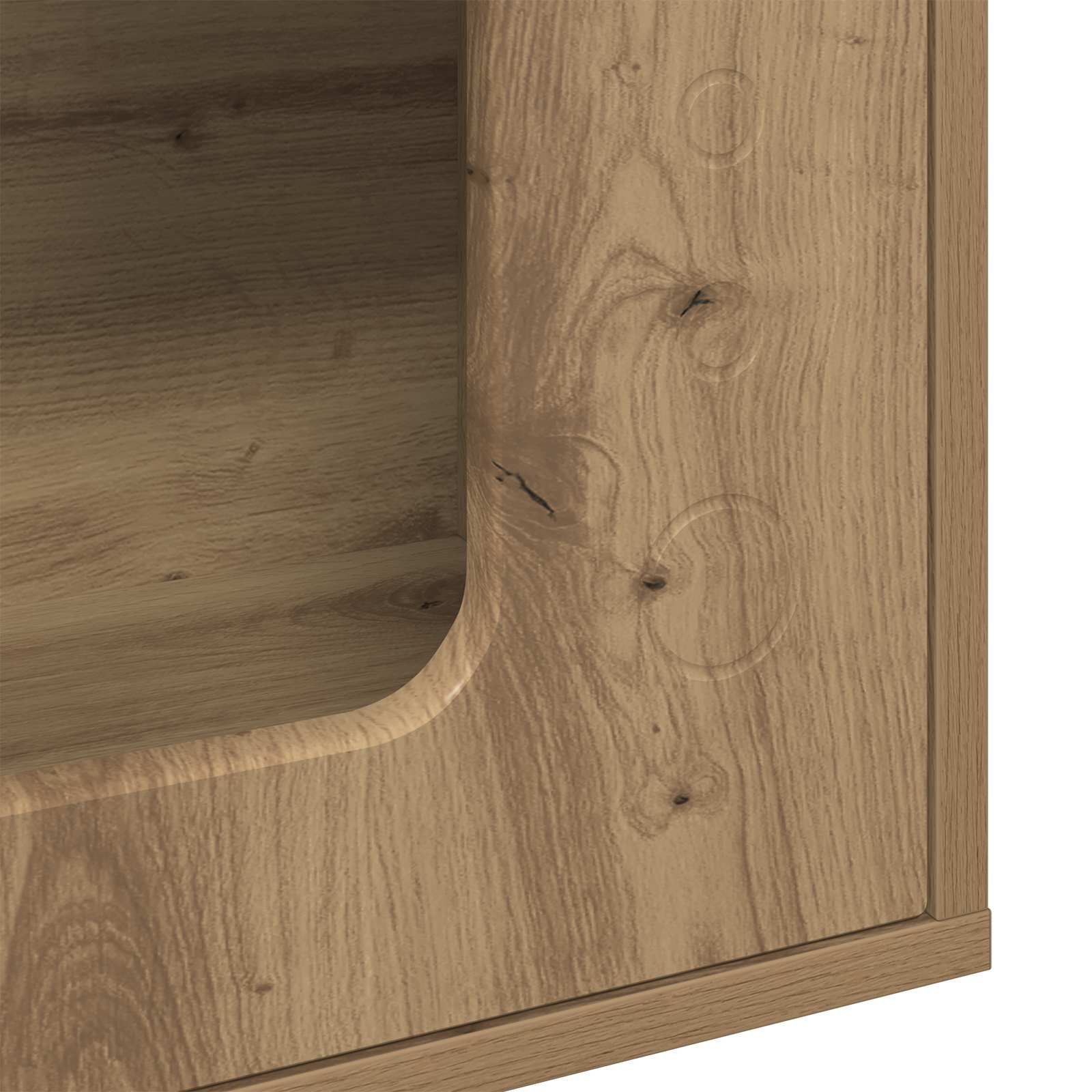 Kattenhuis Ambachtelijk eiken 51 x 30 x 42,5 cm Bewerkt hout
