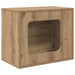 Kattenhuis Ambachtelijk eiken 51 x 30 x 42,5 cm Bewerkt hout