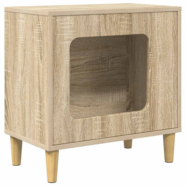 Kattenhuis Sonoma 51 x 30 x 52 cm Bewerkt hout