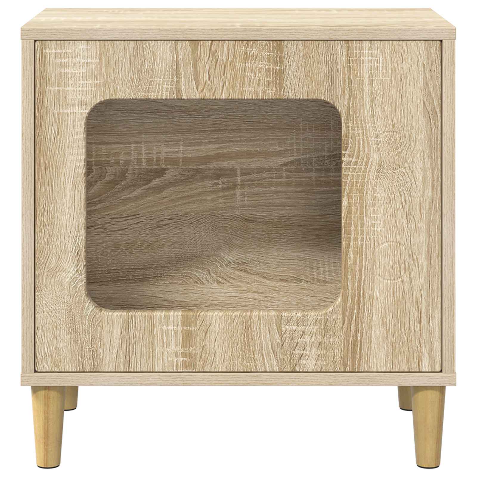 Kattenhuis Sonoma 51 x 30 x 52 cm Bewerkt hout