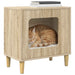 Kattenhuis Sonoma 51 x 30 x 52 cm Bewerkt hout