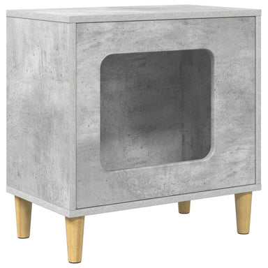 Kattenhuis Beton 51 x 30 x 52 cm Bewerkt hout
