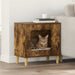 Kattenhuis Gerookt eiken 51 x 30 x 52 cm Bewerkt hout