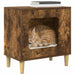 Kattenhuis Gerookt eiken 51 x 30 x 52 cm Bewerkt hout