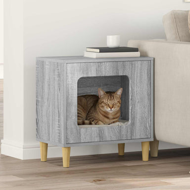 Kattenhuis Grijs Sonoma 51 x 30 x 52 cm Bewerkt hout