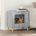 Kattenhuis Grijs Sonoma 51 x 30 x 52 cm Bewerkt hout