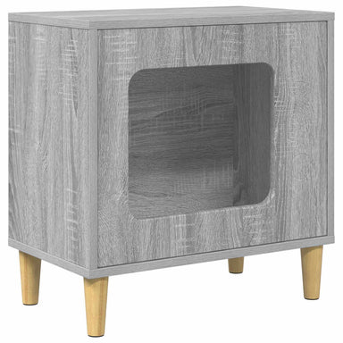 Kattenhuis Grijs Sonoma 51 x 30 x 52 cm Bewerkt hout