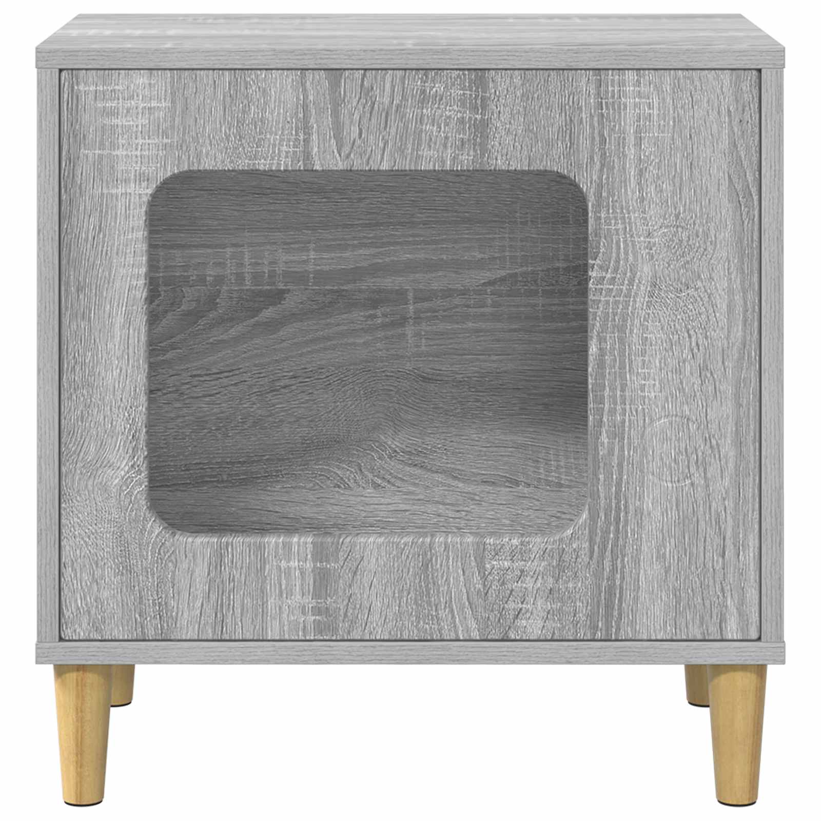 Kattenhuis Grijs Sonoma 51 x 30 x 52 cm Bewerkt hout