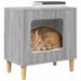 Kattenhuis Grijs Sonoma 51 x 30 x 52 cm Bewerkt hout