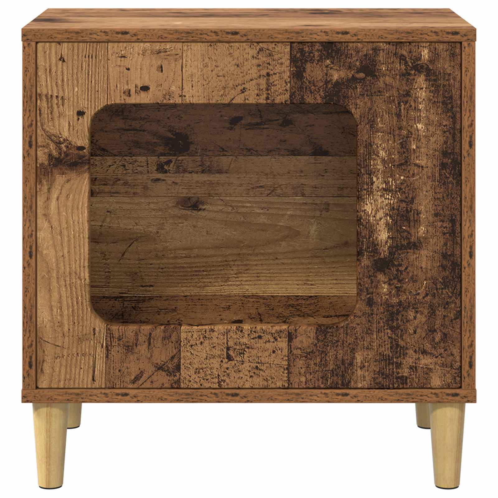 Kattenhuis Oudhout 51 x 30 x 52 cm Bewerkt hout