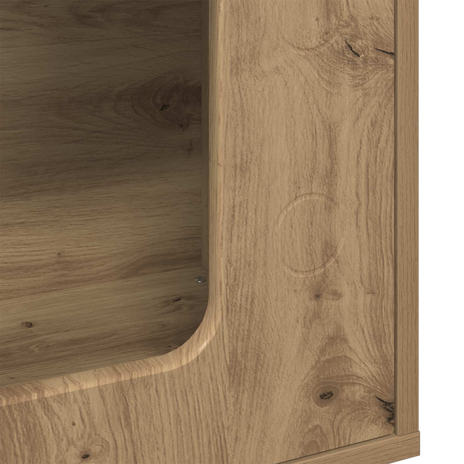 Kattenhuis Ambachtelijk eiken 51 x 30 x 52 cm Bewerkt hout