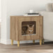 Kattenhuis Ambachtelijk eiken 51 x 30 x 52 cm Bewerkt hout