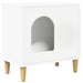 Kattenhuis Wit 51 x 30 x 52 cm Bewerkt hout