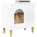 Kattenhuis Wit 51 x 30 x 52 cm Bewerkt hout