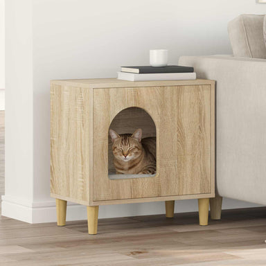 Kattenhuis Sonoma 51 x 30 x 52 cm Bewerkt hout