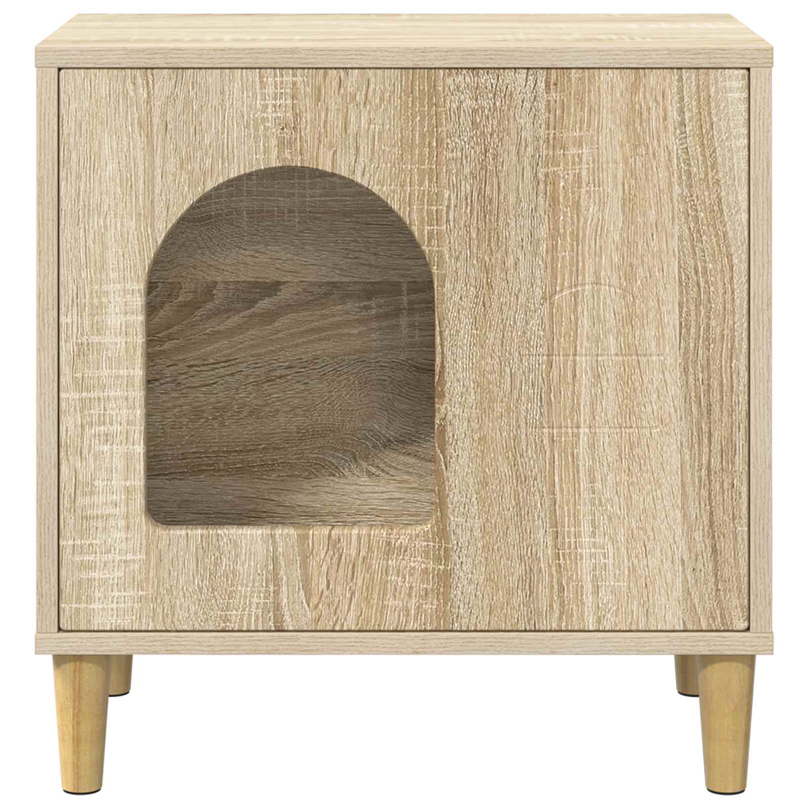 Kattenhuis Sonoma 51 x 30 x 52 cm Bewerkt hout
