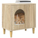 Kattenhuis Sonoma 51 x 30 x 52 cm Bewerkt hout