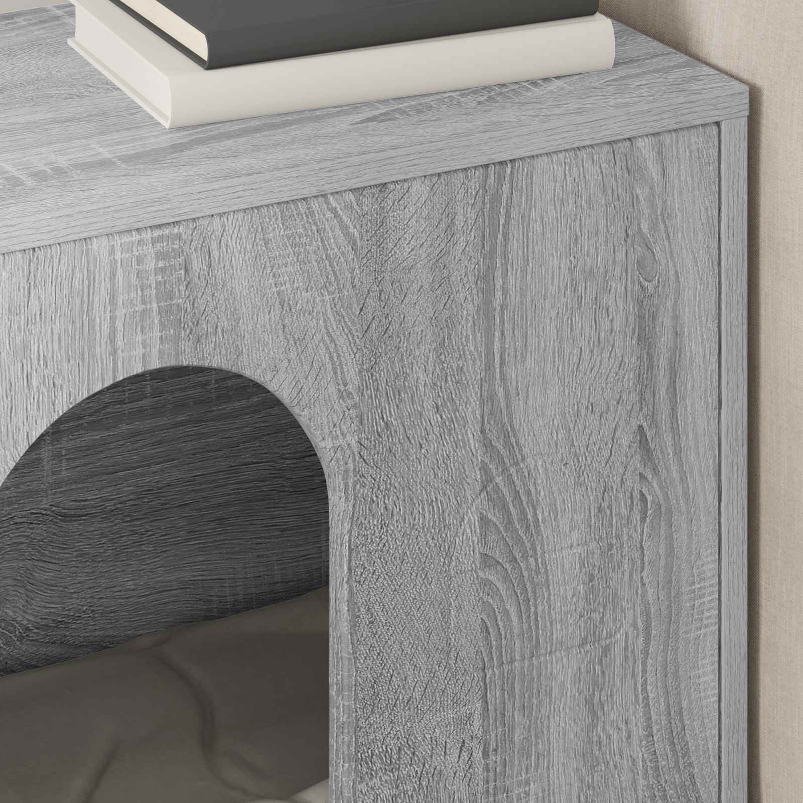 Kattenhuis Grijs Sonoma 51 x 30 x 52 cm Bewerkt hout