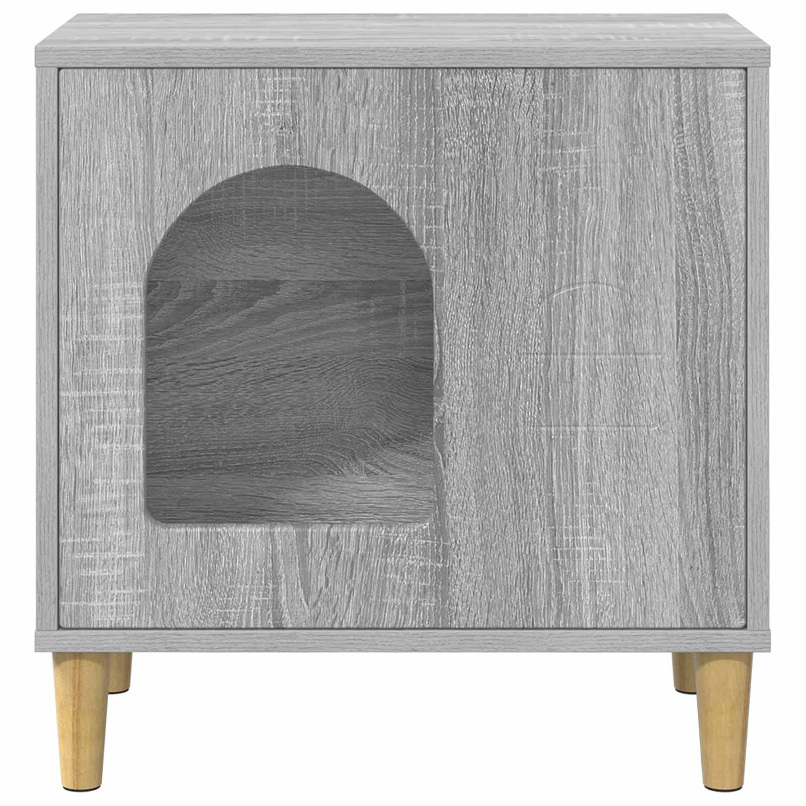 Kattenhuis Grijs Sonoma 51 x 30 x 52 cm Bewerkt hout