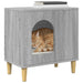 Kattenhuis Grijs Sonoma 51 x 30 x 52 cm Bewerkt hout