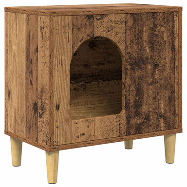 Kattenhuis Oudhout 51 x 30 x 52 cm Bewerkt hout
