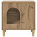 Kattenhuis Ambachtelijk eiken 51 x 30 x 52 cm Bewerkt hout