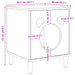 Kattenhuis Wit 42,5 x 40 x 53 cm Bewerkt hout