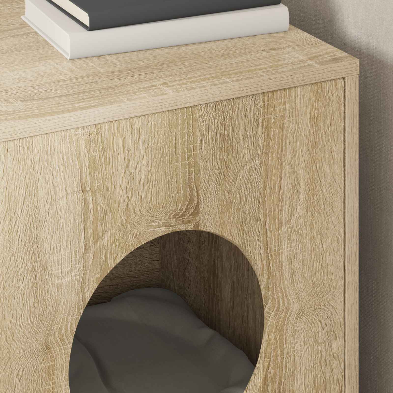 Kattenhuis Sonoma 42,5 x 40 x 53 cm Bewerkt hout