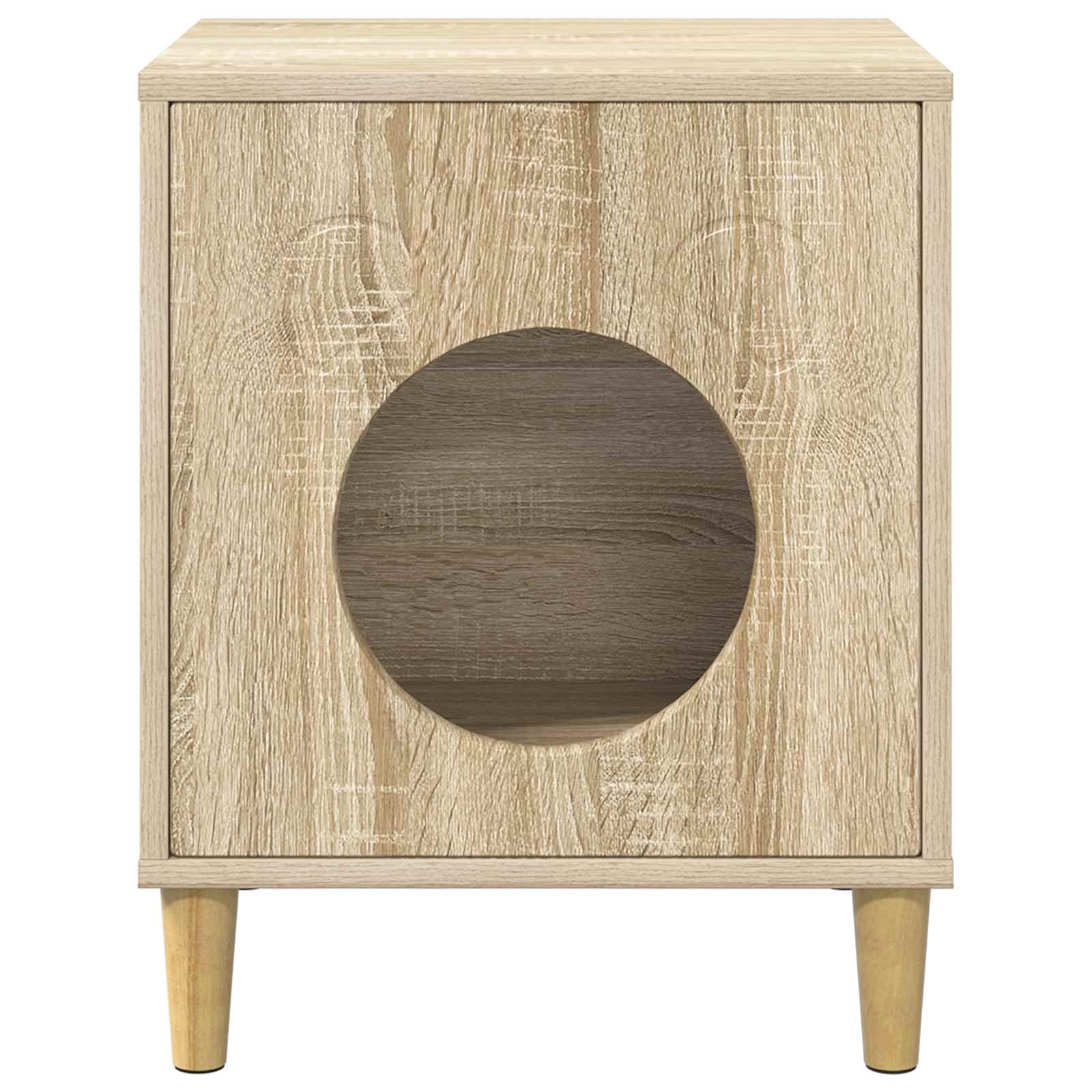 Kattenhuis Sonoma 42,5 x 40 x 53 cm Bewerkt hout