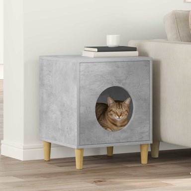 Kattenhuis Beton 42,5 x 40 x 53 cm Bewerkt hout