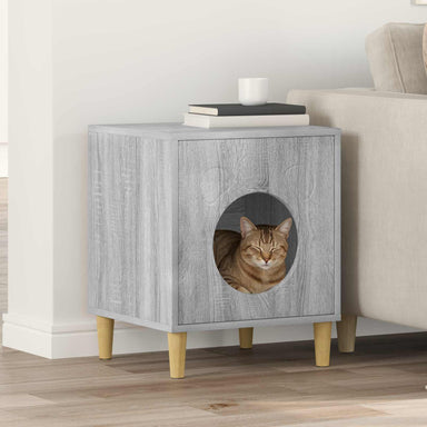 Kattenhuis Grijs Sonoma 42,5 x 40 x 53 cm Bewerkt hout