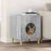 Kattenhuis Grijs Sonoma 42,5 x 40 x 53 cm Bewerkt hout