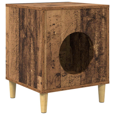 Kattenhuis Oudhout 42,5 x 40 x 53 cm Bewerkt hout