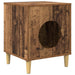 Kattenhuis Oudhout 42,5 x 40 x 53 cm Bewerkt hout