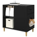 Kattenhuis Zwart 72 x 42,5 x 70 cm Bewerkt hout