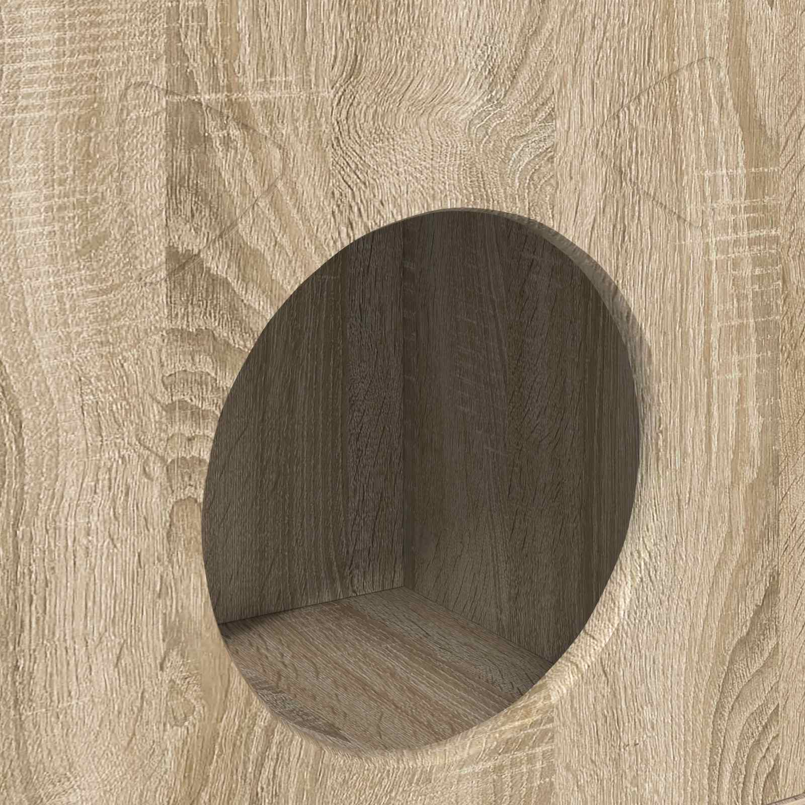 Kattenhuis Sonoma 72 x 42,5 x 70 cm Bewerkt hout