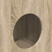Kattenhuis Sonoma 72 x 42,5 x 70 cm Bewerkt hout