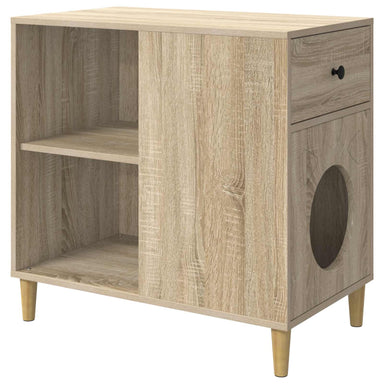 Kattenhuis Sonoma 72 x 42,5 x 70 cm Bewerkt hout