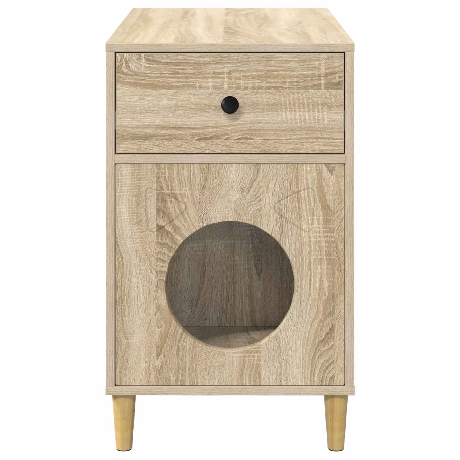 Kattenhuis Sonoma 72 x 42,5 x 70 cm Bewerkt hout