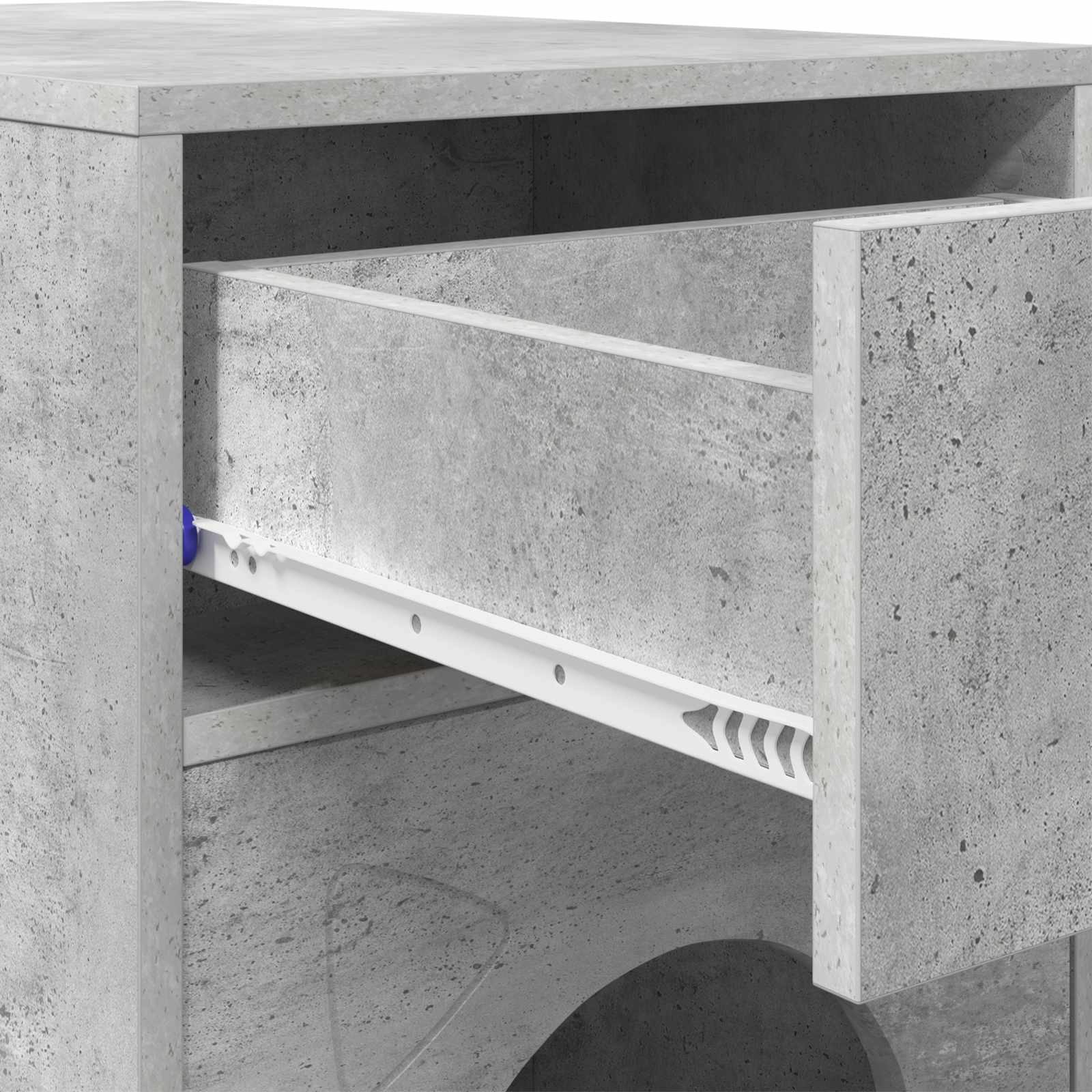 Kattenhuis Beton 72 x 42,5 x 70 cm Bewerkt hout