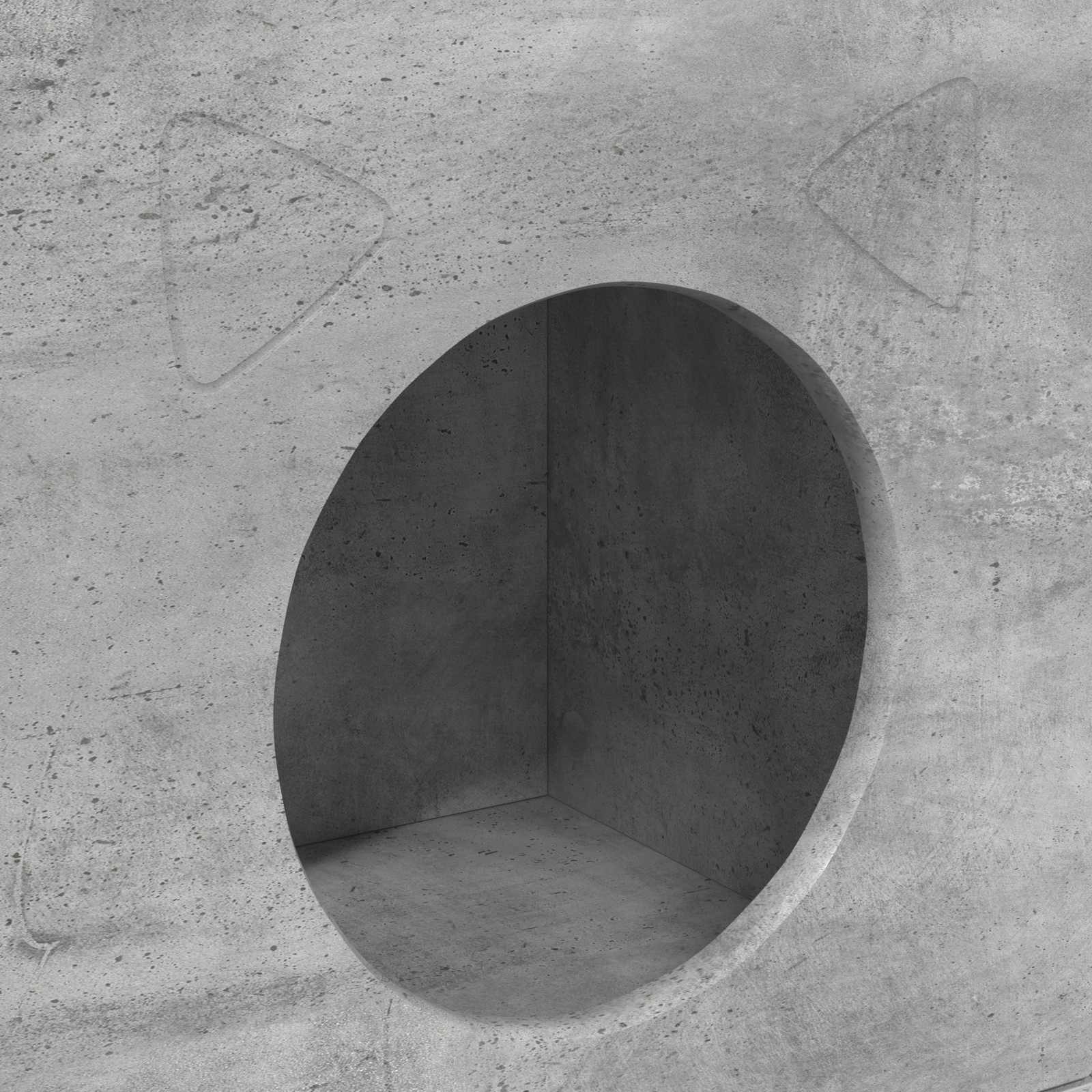 Kattenhuis Beton 72 x 42,5 x 70 cm Bewerkt hout