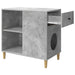 Kattenhuis Beton 72 x 42,5 x 70 cm Bewerkt hout
