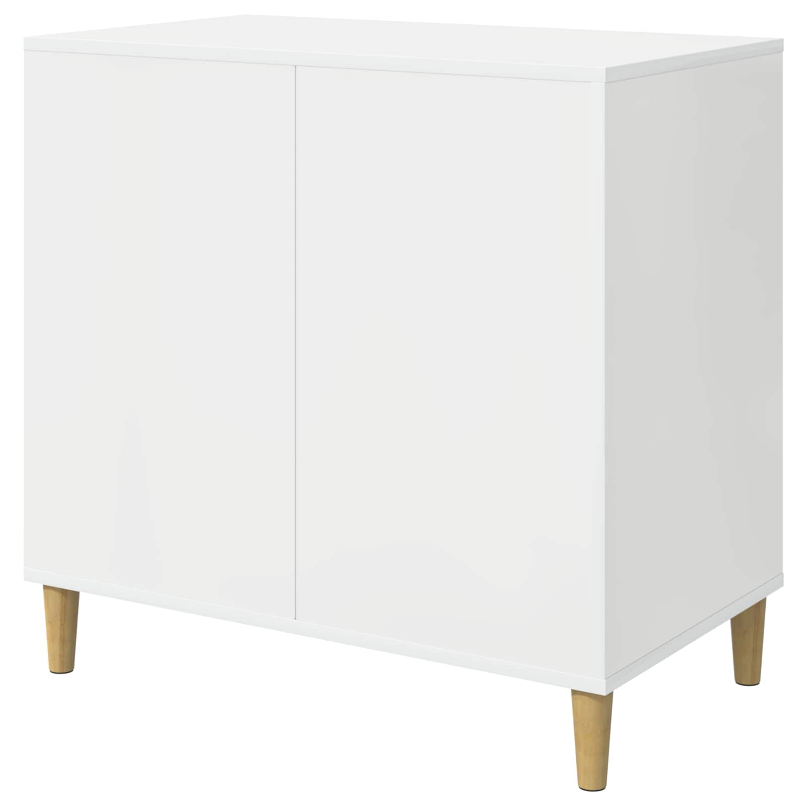 Kattenhuis Glanzend Wit 72 x 42,5 x 70 cm Bewerkt hout